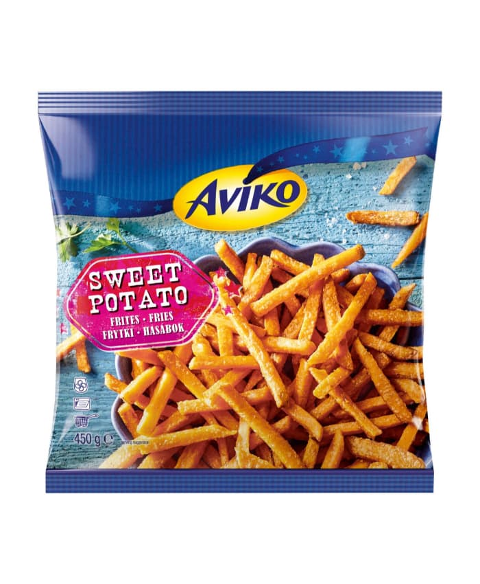 frytki z batata, mrożone
