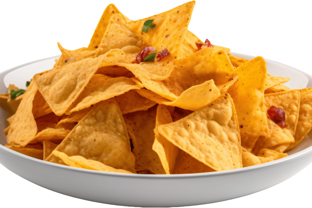 Garść nachos tortilla chips