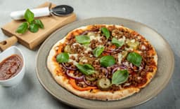 Kawałek pizzy wegańskiej