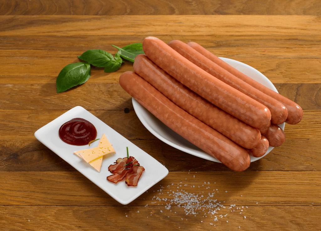 Kiełbaska o smaku bekonu z serem 70g
