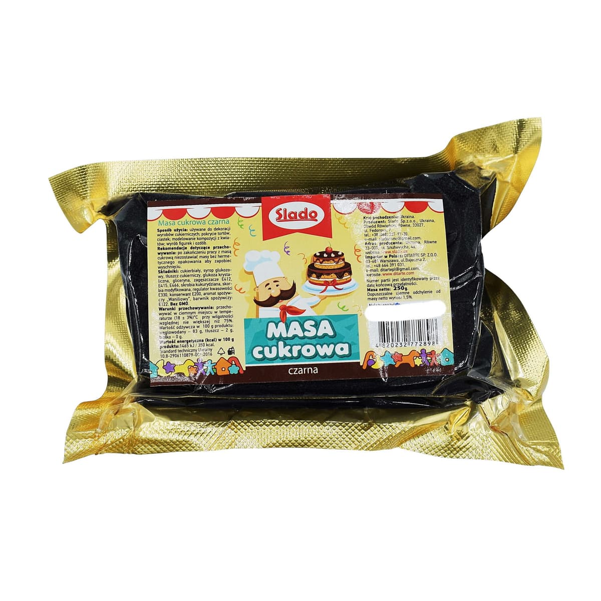 masa cukrowa czarna