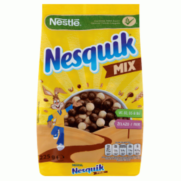 Porcja zbożowych kuleczek Nesquik Duo