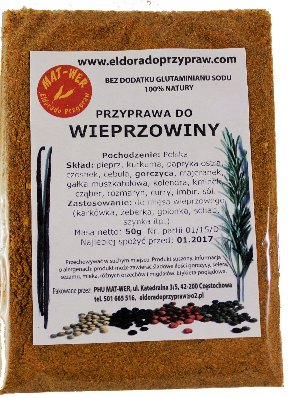 przyprawa do wieprzowiny
