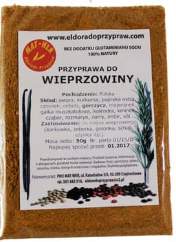 przyprawa do wieprzowiny