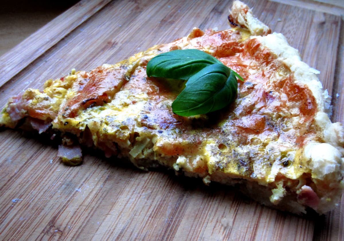 Quiche z porem i
oscypkiem