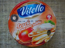 serek homogenizowany z jabłkami i rodzynkami