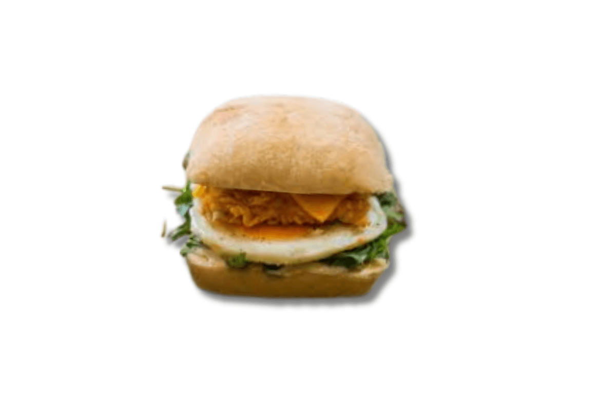 Śniadaniowa ciabatta z jajkiem i serem
/ Breakfast ciabatta with egg and cheese