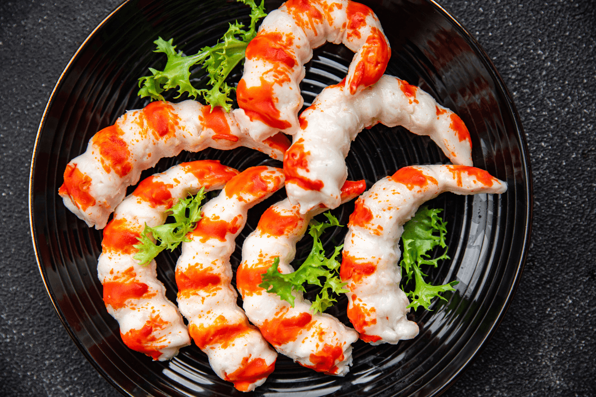 surimi w kształcie krewetek
