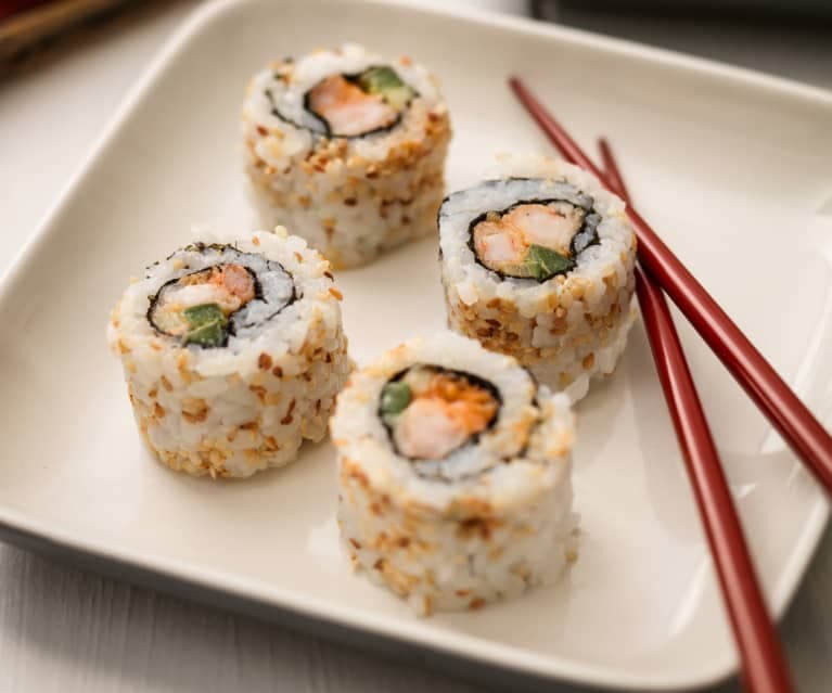Sushi z krewetkami