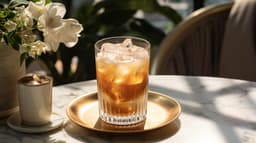 Tonic espresso z syropem z bergamotki