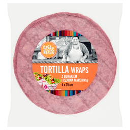 tortilla pszenna z burakiem